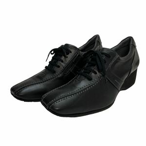 C151 Asics GIRO Asics ji-ro lady's walking shoes sneakers 24cm EE black side Zip 