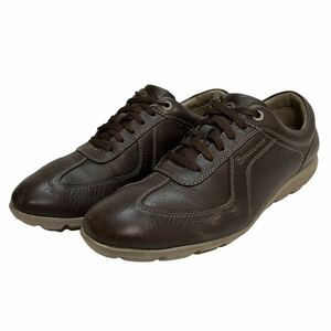C332 ROCKPORT lock port walking shoes leather sneakers V7440 US8 26cm Brown 
