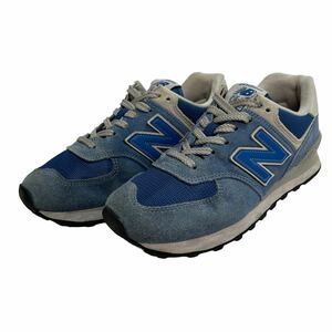 C356 New balance New balance ML574 мужской спортивные туфли US5.5 23.5cm голубой 