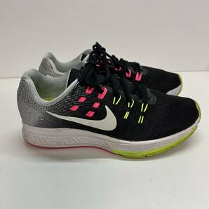 C364 NIKE ナイキ レディース 陸上 ランニングシューズ スニーカー AIR ZOOM エア ズーム ストラクチャー US6.5 23.5cm ブラック シルバーの画像3