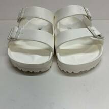 C429 未使用 BIRKENSTOCK ビルケンシュトック アリゾナ EVA Arizona サンダル 42 27cm ホワイト 白 ドイツ製 美品_画像7