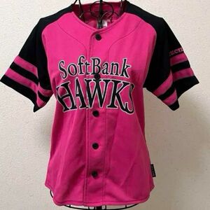 福岡ソフトバンクホークス Softbank ユニフォーム ソフトバンクホークス HAWKS ピンクMサイズ セシルマクビー グッズ