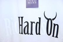 未使用 Richardson (リチャードソン) HARD ON スラングロゴ Tシャツ / Lサイズ / ホワイト_画像3