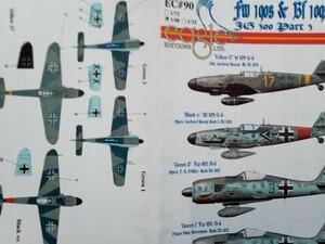 EagleCals EC#90 Fw190s & Bf109s JG300 Part 3 (1/48)
