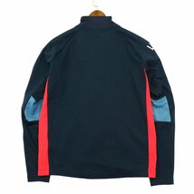 svolme スボルメ 通年 ロゴ★ ストレッチ ジャージ トラック ジャケット ブルゾン Sz.S　メンズ 紺 サッカー フットサル　A4T03246_3#C_画像2