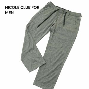 NICOLE CLUB FOR MEN ニコルクラブ フォーメン 通年 ストレッチ★ イージー パンツ Sz.46　メンズ グレー　A4B01707_3#R