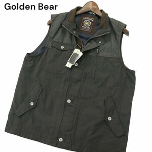 【新品 未使用】 Golden Bear ゴールデンベア 通年 切替★ ウォッシャブル ベスト Sz.M　メンズ　A4T03319_3#O