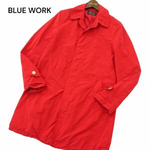 BLUE WORK ブルーワーク トゥモローランド 通年★ スプリング ステンカラー コート Sz.S　メンズ 赤　A4T03314_3#O