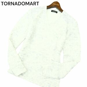 TORNADOMART Tornado Mart через год wave tuck JQfo il * трикотажный джемпер с длинным рукавом long футболка Sz.M мужской A4T01150_2#F