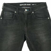 22SS★ BAYFLOW DENIM ベイフロー USED加工★ ストレッチ スキニー デニム パンツ ジーンズ Sz.2　メンズ　A4B01798_4#R_画像3