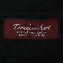 21SS★ TORNADOMART トルネードマート 通年 イタリア製生地★ Vネック 長袖 カットソー ロンTシャツ Sz.L　メンズ 黒 日本製　A4T03690_4#C_画像5