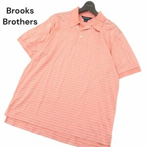 Brooks Brothers ブルックスブラザーズ 春夏★ 半袖 ウインドウペン チェック ポロシャツ Sz.L　メンズ　A4T03864_4#A