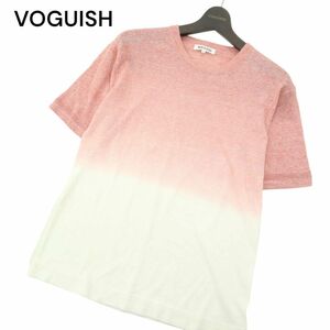 VOGUISH ヴォーギッシュ ルパート 春夏 グラデーション★ 半袖 ニット カットソー Tシャツ Sz.L　メンズ　A4T03865_4#J