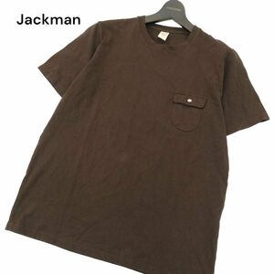 Jackman ジャックマン タナベメリヤス 春夏 半袖 ポケット★ カットソー Tシャツ Sz.L　メンズ　A4T03860_4#A