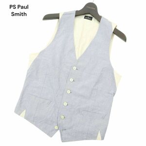 PS Paul Smith ポールスミス 通年 切替デザイン★ ベスト ジレ Sz.M　メンズ　A4T03853_4#O