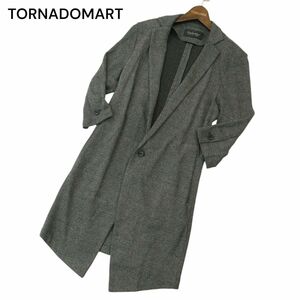 TORNADOMART トルネードマート 春夏 ブライトタック★ メッシュ 7分袖 チェスター ジャケット Sz.M　メンズ　A4T04248_4#M