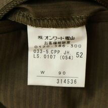 JOSEPH HOMME ジョセフ オム 通年 ヘリンボーン★ ストレッチ スラックス パンツ Sz.52　メンズ 大きいサイズ 特大 日本製　A4B02068_4#R_画像9