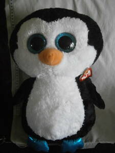  large eyes . lovely! Ty penguin. soft toy Waddles extra-large 38.! tag attaching 