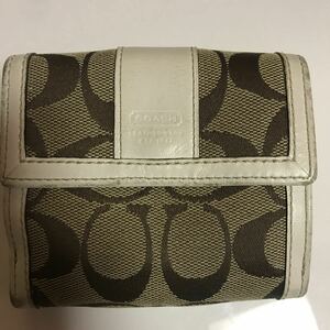 COACH コーチ 二つ折り財布 シグネチャー ブラウン系 レディース　ブランド