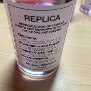 マルジェラ レプリカ 香水 レイジーサンデーモーニング 100ml ワンプッシュのみ ほぼ未使用 REPLICA Maison Margiela メゾンマルジェラ の画像5