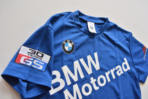 美品【 BMW Motorrad 】2010バイカーミーティング 白馬 Tシャツ S /ブルー/BMW Motorrad Bikermeeting_画像3