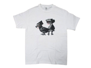 即決☆SIX STAIR シックスステア ANTIHERO Julien Starnger デザイン PIGEONS Tシャツ 白 SIZE:M.アンチヒーロー アンタイヒーロー spitfir