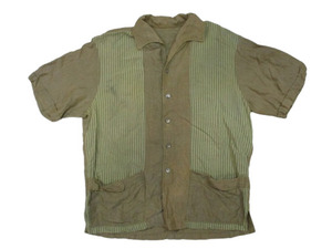 即決☆60's VINTAGE ポケット付き オープンカラー 半袖シャツ