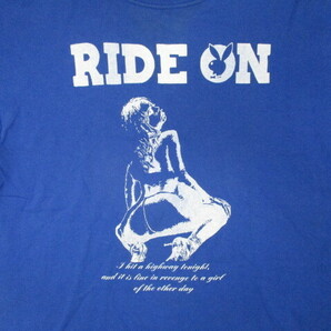 即決☆RIDE ON ライドオン Tシャツ ブルー SIZE:Lの画像2