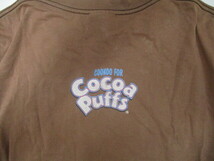 即決☆80's USA製 COCOA PUFFS ココアパフス Tシャツ ブラウン SIZE:L.ケロッグ Kellogg's シリアル 企業物 ノベルティー_画像7