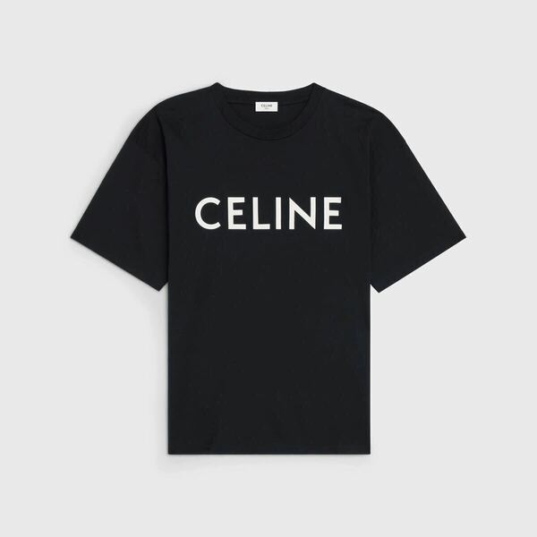 CELINE ルーズTシャツ / コットンジャージーブラック / ホワイト　