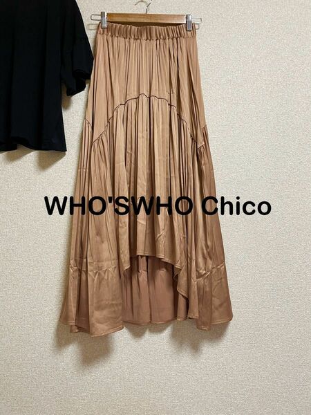 WHO'SWHO Chico ロング イレギュラープリーツスカート