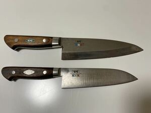 包丁 堺刀司 出刃包丁 三徳包丁 モリブデン No.888 キッチン用品 ２本 和包丁 洋包丁