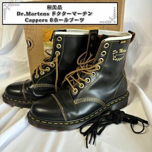 廃版 極美品 Dr.MARTENS 復刻版 ドクターマーチン CAPPERS キャッパー 8ホールブーツ UK8 27cm BLACK