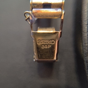 *3426 SEIKO セイコー 1400-798A QUARTZ クォーツ ゴールドカラー ブラック文字盤 レディース腕時計 不動 箱なし 長期保管品の画像3