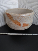 *3463 志野焼 矢田正炎作 抹茶碗 茶器 茶道具 共箱あり 長期保管品 _画像5