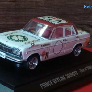 EBBRO Oldies 1/43 Prince Skyline 2000GT-B カスタム ★ノスヒロ 生沢徹 VAN.jac レーシングメイト★の画像2