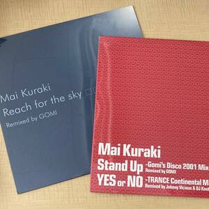 《Ｗ未開封新品》倉木麻衣「Reach for the sky」「Stand Up」12in〜Mai Kuraki/GOMI/にほ