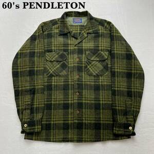 【極上配色】デッドストック 60's PENDLETON ボードシャツ M