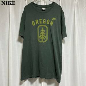 【80's復刻】NIKE ダメージ加工 ヴィンテージ復刻 Tシャツ オレゴン大学