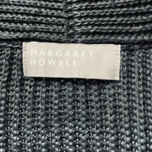 マーガレットハウエル MargaretHowell カーディガン サイズ2 M - ブラック レディース 長袖/麻 美品 トップス ニットカーディガン 即決ありの画像3