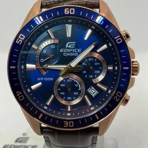 【お値引きしました】CASIO EDIFICE EFR-552GL-2AVUDF 程度良好、お買い得品腕時計 裏蓋にホログラム