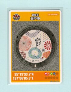  manhole card # Aichi prefecture Seto city #B001* Rod 002