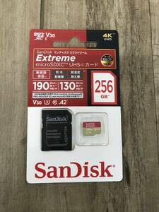 [SDXC] SANDISK SanDisk SDSQXAV-256G-JN3MD microSDXC карта памяти максимальный пересылка скорость :190MB/s максимальный записывание скорость :130MB/s