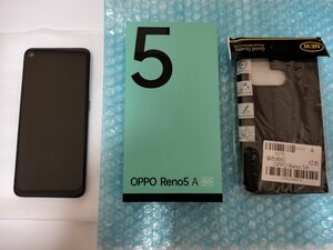 Reno5 A 6.5インチ メモリー6GB ストレージ128GB シルバーブラック ワイモバイル