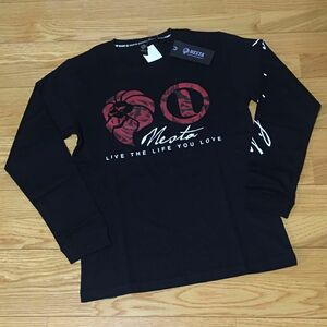 NESTA BRAND 長袖 Tシャツ ストリート ブラック ネスタブランドプリントTシャツ Mサイズ