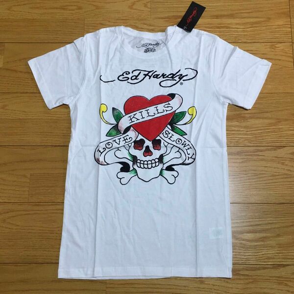 エドハーディ半袖 Tシャツ　Ed Hardy 半袖Tシャツ　プリントTシャツ　Lサイズ