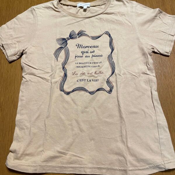 3can4on ベージュ Tシャツ 140
