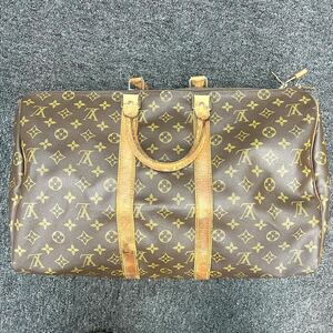 ★1円スタート★LOUIS VUITTON ルイヴィトン モノグラム キーポル45 M41428 シリアルVI882ボストンバッグ ブラウン 旅行バッグ 