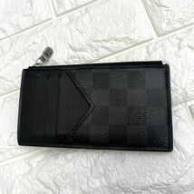 ★1円スタート★LOUIS VUITTON ルイヴィトン ダミエ コインケース N64038 コインカードホルダー 小銭入れ グラフィット コンパクト_画像6