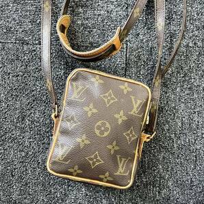 ★1円スタート★LOUIS VUITTON ルイヴィトン モノグラム ミニダヌーブ M45268ショルダーバッグ 斜め掛け ポシェット ブラウン 廃盤品の画像7